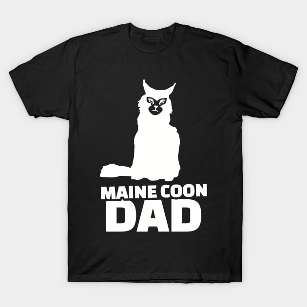 Maine coon Dad T-Shirt by Designzz